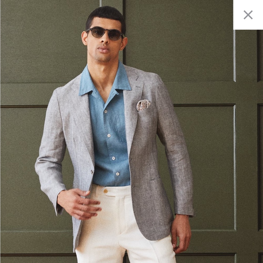 ITALIAN MADISON SPORT COAT IN GREY HERRINGBONE
